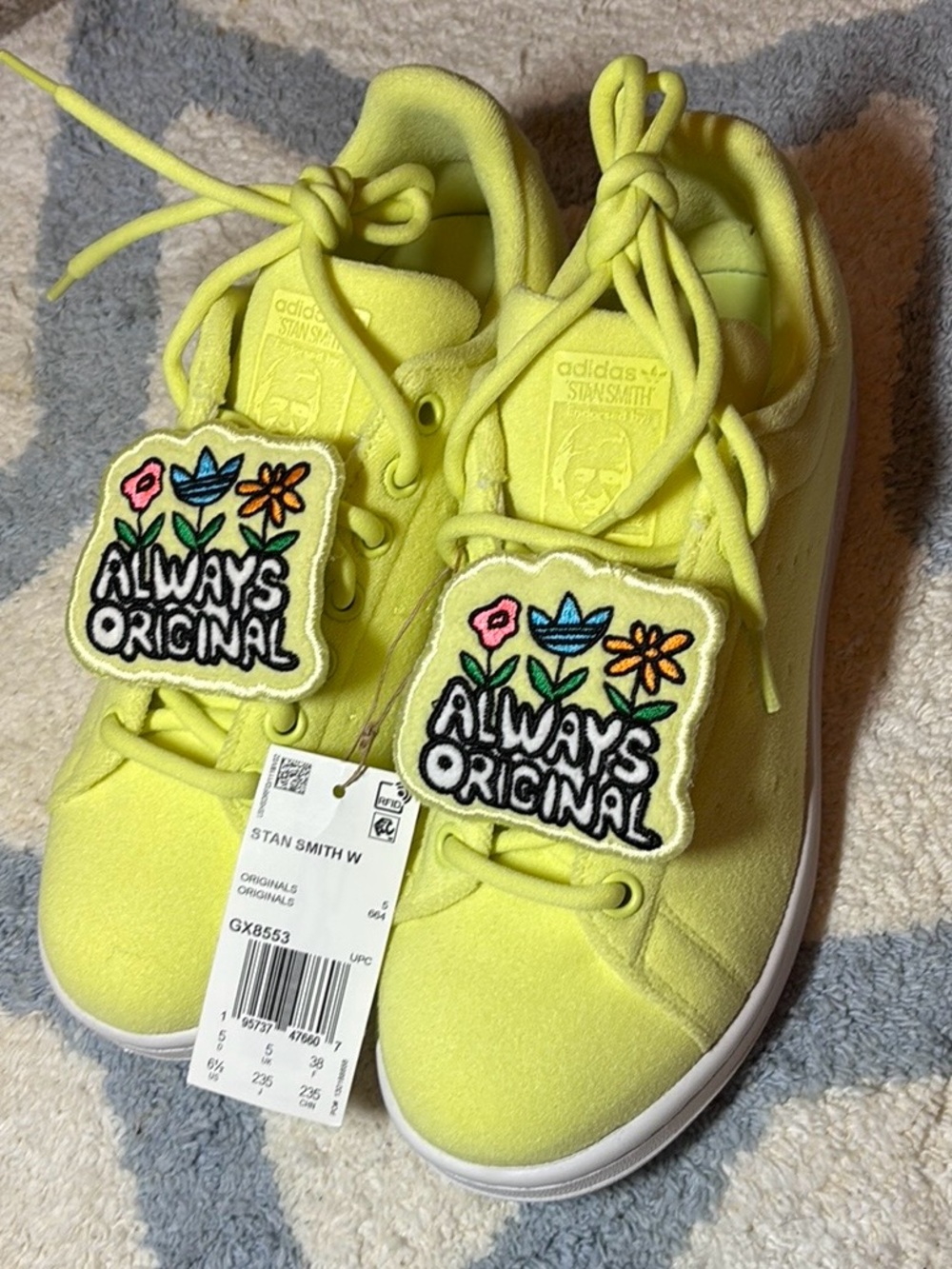adidas Stan Smith Sneakers in Neon Yellow